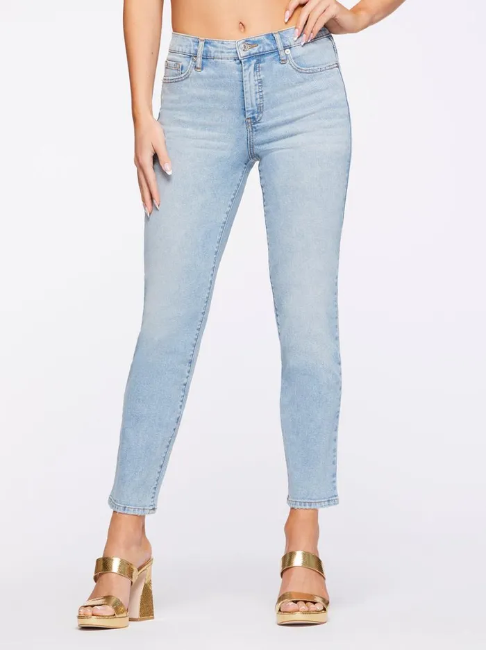 Women Denim Jessica Simpson Spotlight High Rise Straight Jeans In Carry On