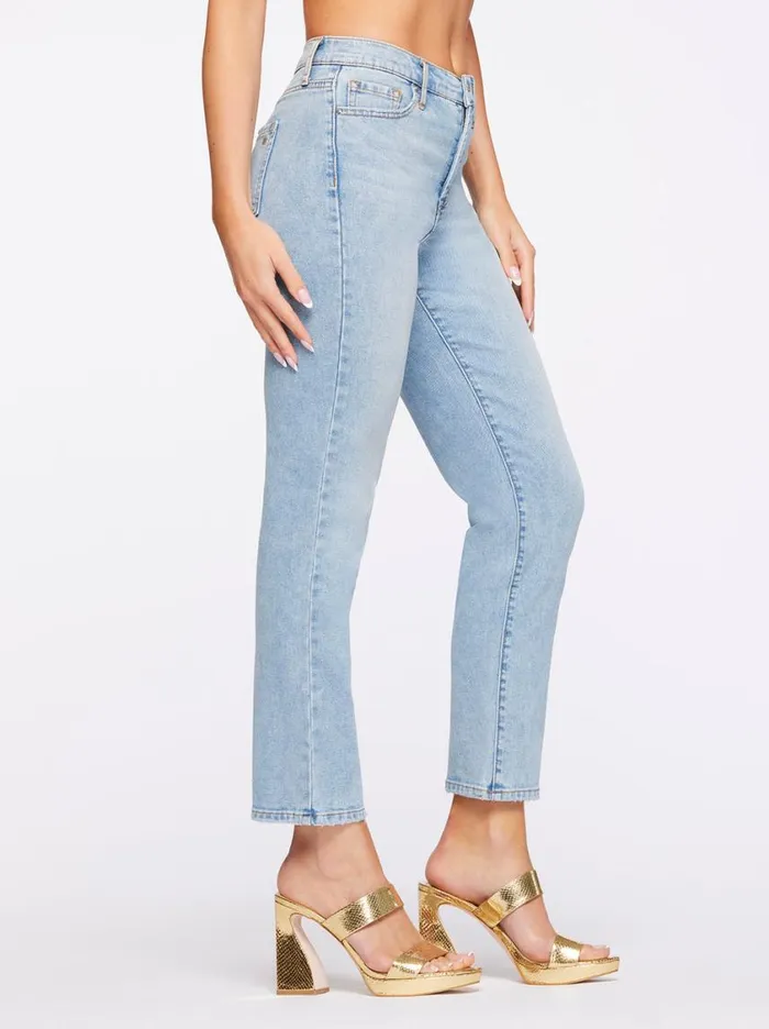 Women Denim Jessica Simpson Spotlight High Rise Straight Jeans In Carry On