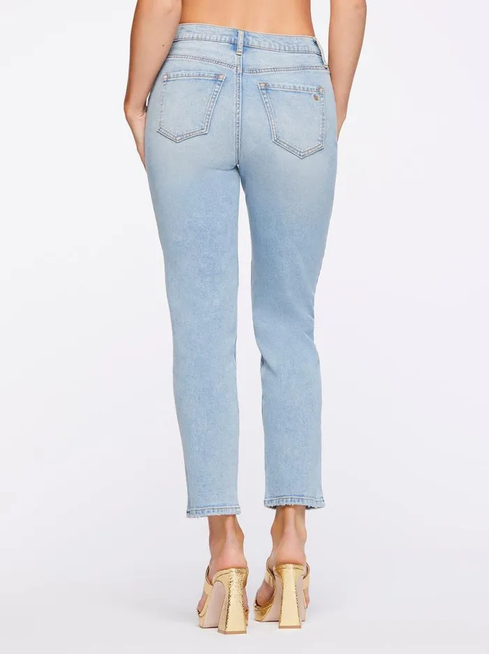 Women Denim Jessica Simpson Spotlight High Rise Straight Jeans In Carry On