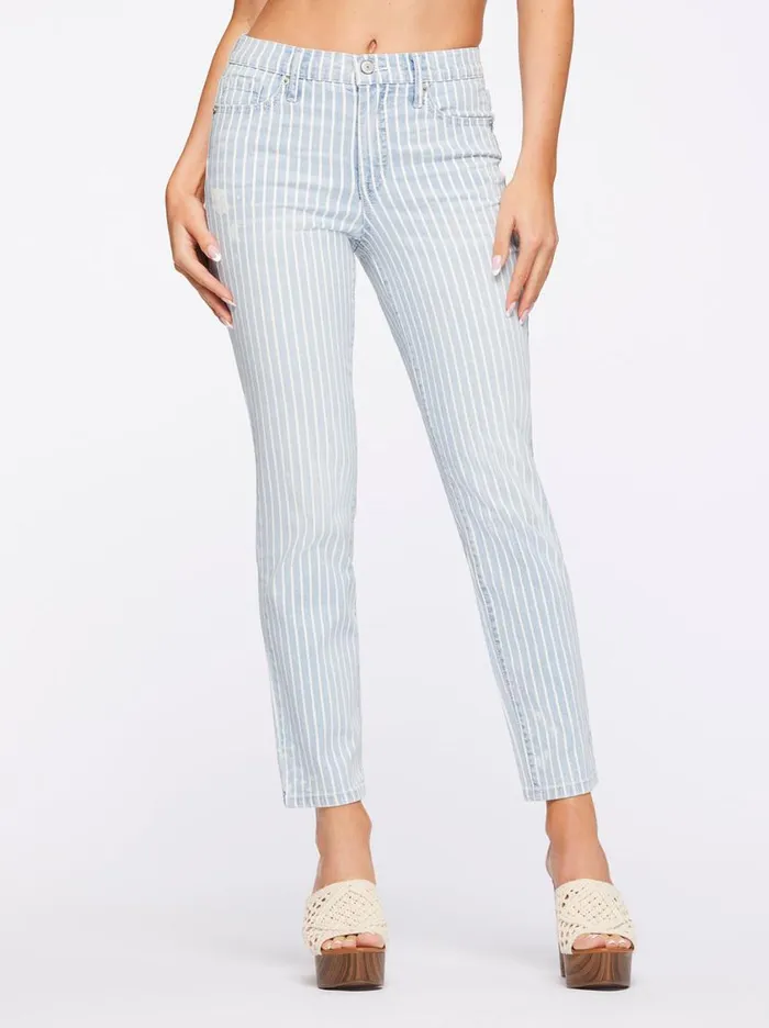 Women Denim Jessica Simpson Spotlight High Rise Straight Jeans In Cityscape