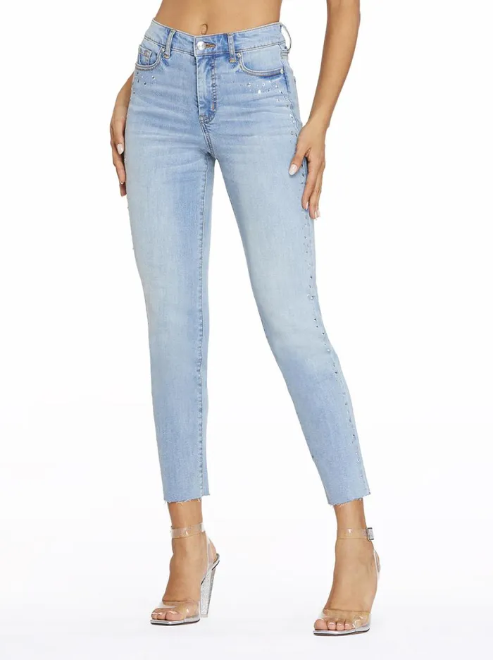 Women Denim Jessica Simpson Spotlight High Rise Straight Jeans In Into The Blues Women Denim Jessica Simpson Spotlight High Rise Straight Jeans In Into The Blues