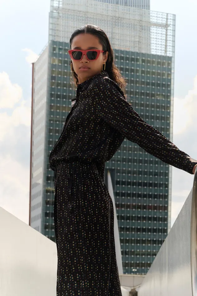 Women Dina Paisley Blouse Paisley Dots Bybar Blouses