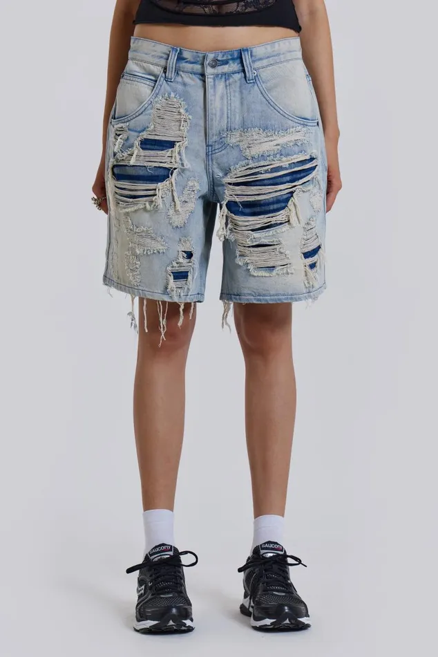 Women Distressed Colossus Shorts Jaded London Shorts and Jorts