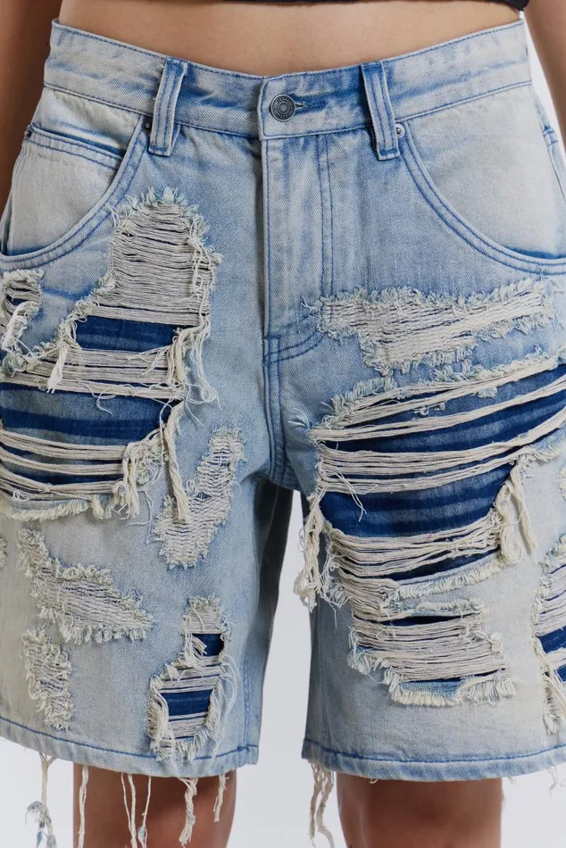Women Distressed Colossus Shorts Jaded London Shorts and Jorts