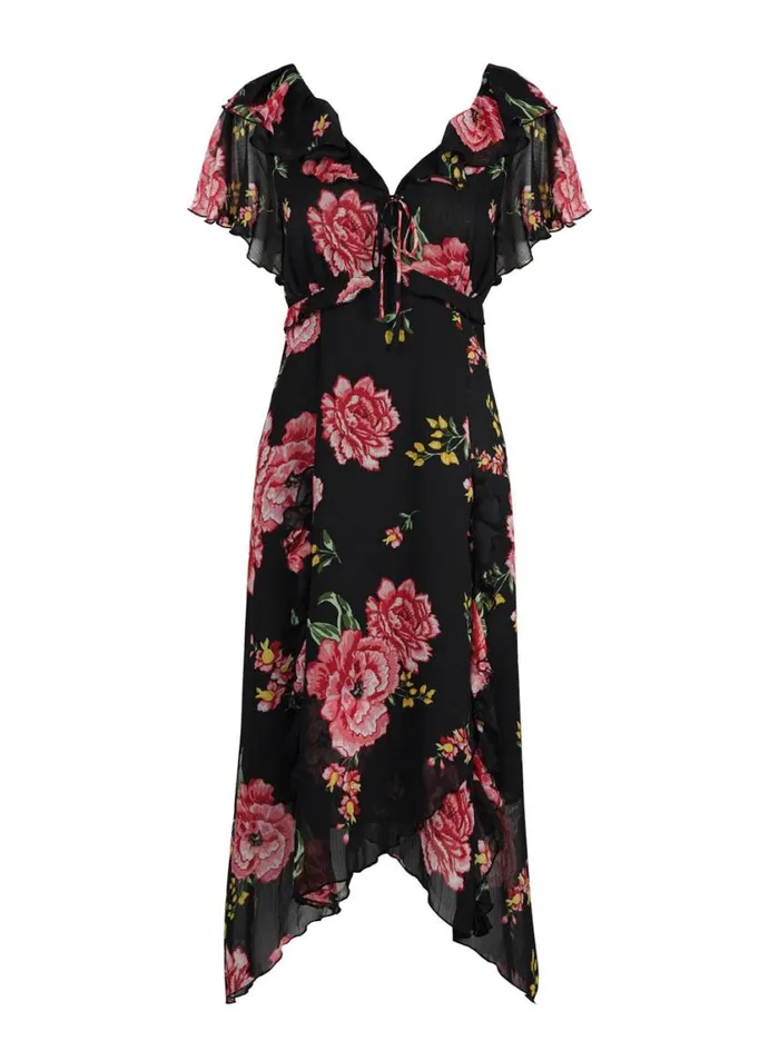 Women Dresses Jessica Simpson Maila Maxi Dress In Sketchy Roses