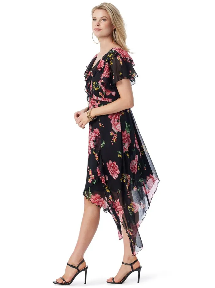 Women Dresses Jessica Simpson Maila Maxi Dress In Sketchy Roses