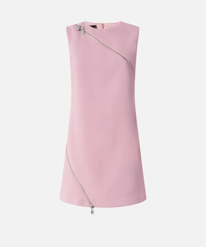 Women Dresses Pinko Mini Dress With Asymmetric Zip Pinkpolignac Women Dresses Pinko Mini Dress With Asymmetric Zip Pinkpolignac