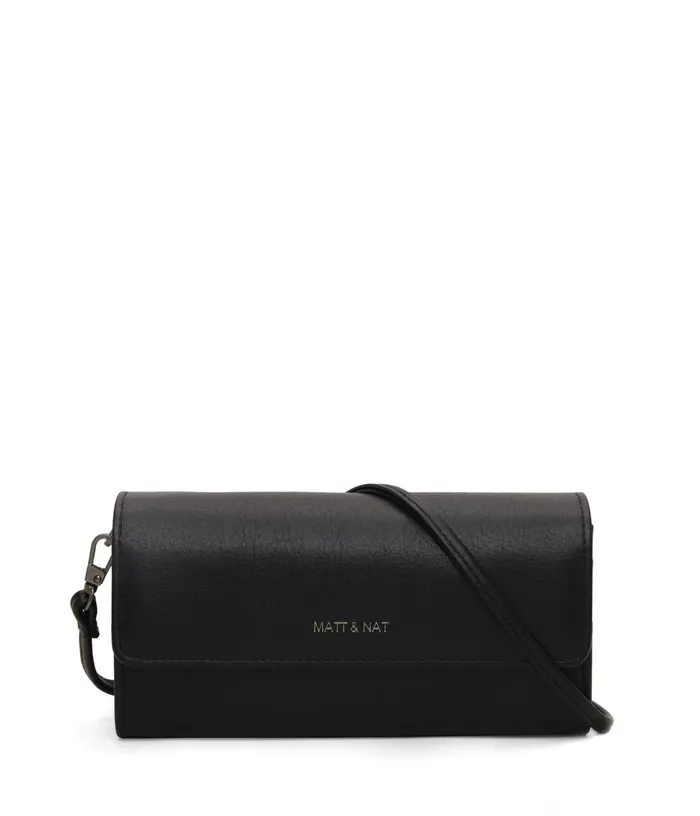 Women Drew Med Vegan Crossbody Bag 8211 Arbor Black Matt and Nat Cell Phone Holders Women Drew Med Vegan Crossbody Bag 8211 Arbor Black Matt and Nat Cell Phone Holders