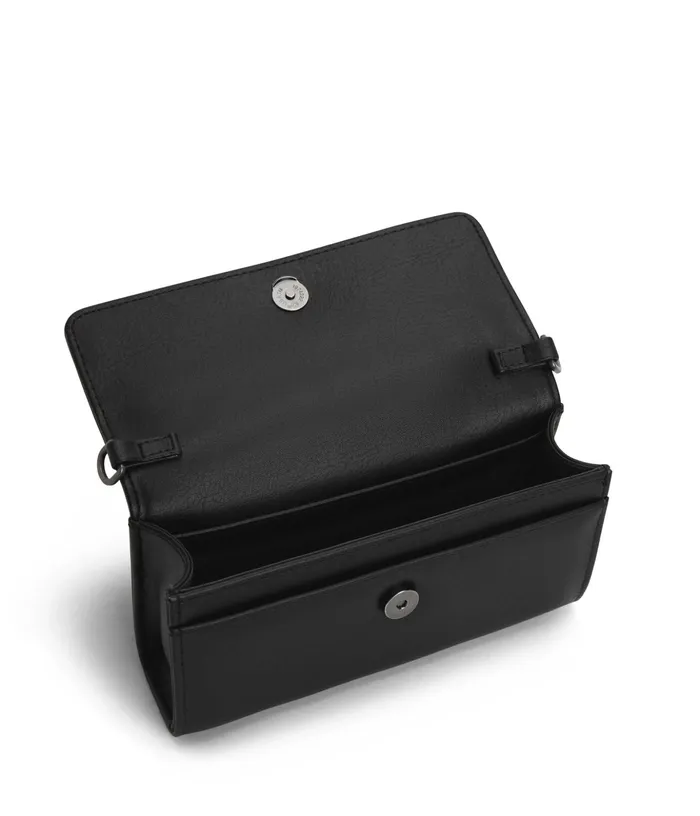 Women Drew Med Vegan Crossbody Bag 8211 Arbor Black Matt and Nat Cell Phone Holders