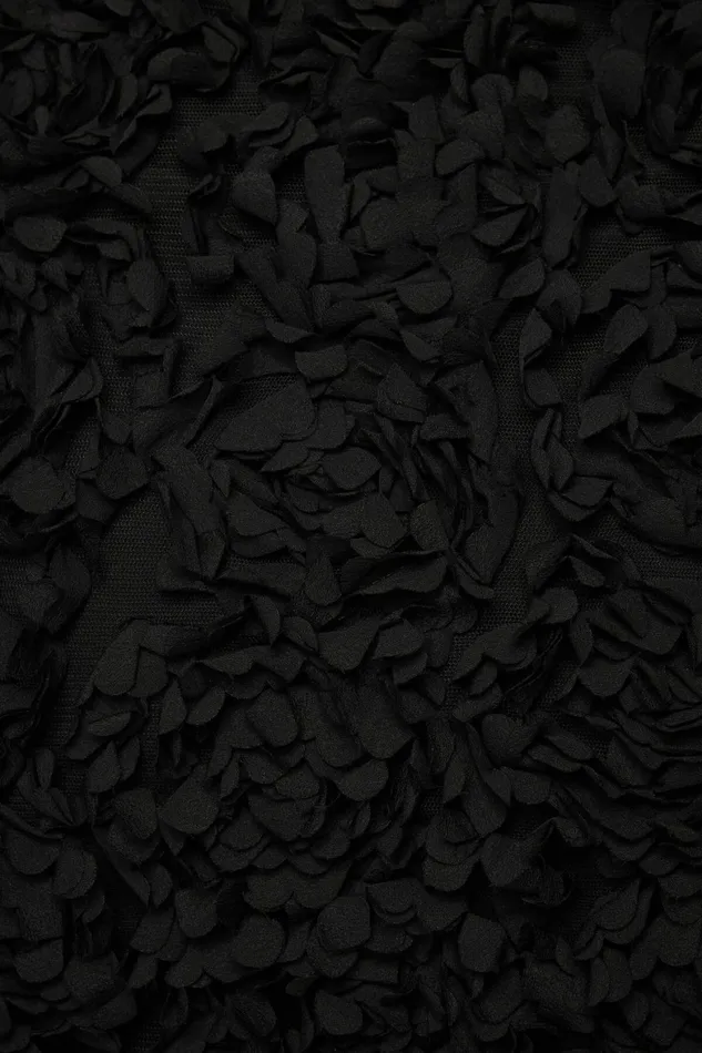 Women Dynamite Black Bottoms Flower Appliqu Bodycon Mini Skirt Black