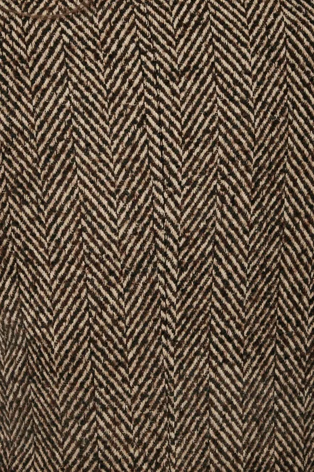 Women Dynamite Coats and Jackets Double Breasted Herringbone Coat Brown