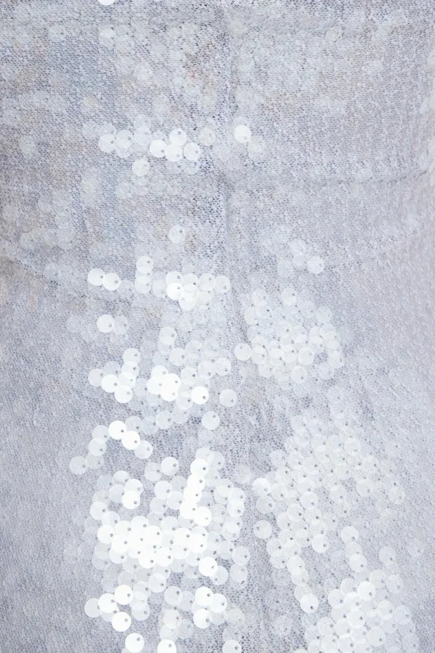 Women Dynamite Dresses and Jumpsuits Sequin Tube Maxi Dress WHITE