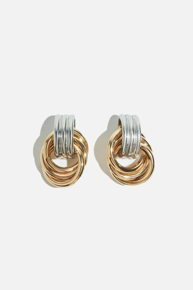 Women Dynamite Earrings Oversized Door Knocker Earrings Pink