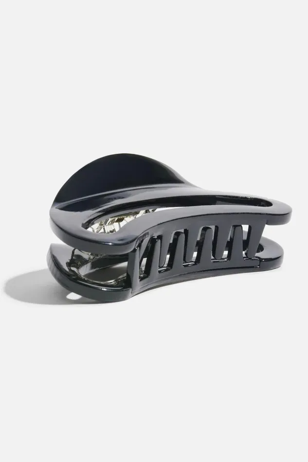 Women Dynamite Hair Accessories Rounded Acetate Claw Hair Clip Black