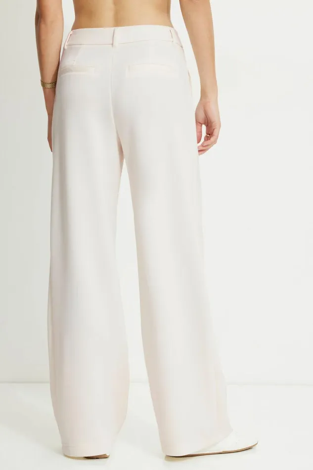 Women Dynamite Pants Anywear Scuba Trouser Pants Beige