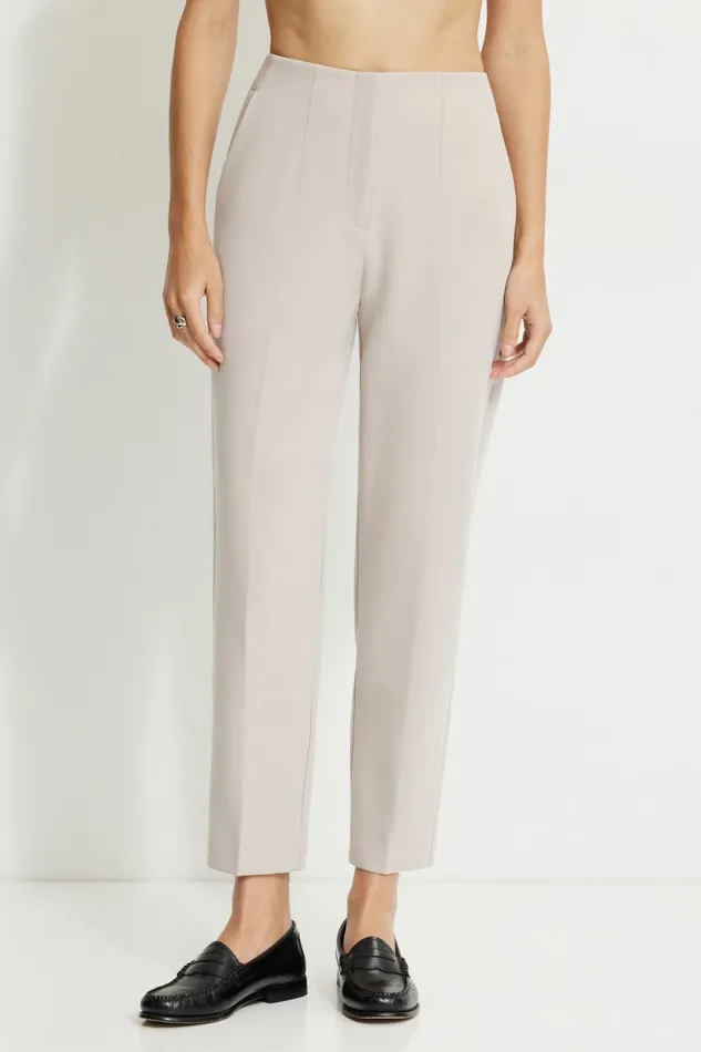 Women Dynamite Pants Emily Tailored Slim Ankle Pants Grey