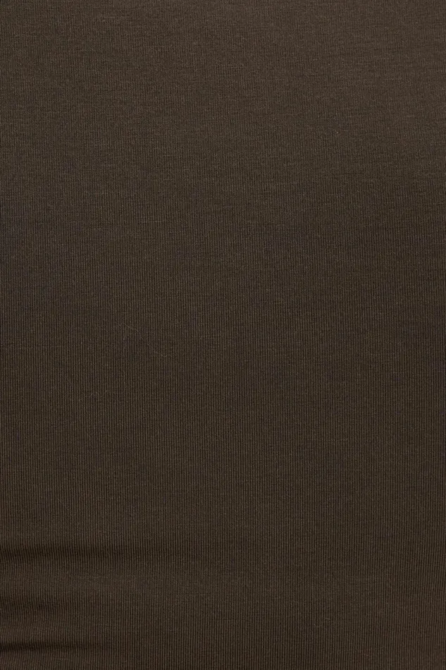 Women Dynamite Tops Drea Jersey Crewneck T Shirt Brown