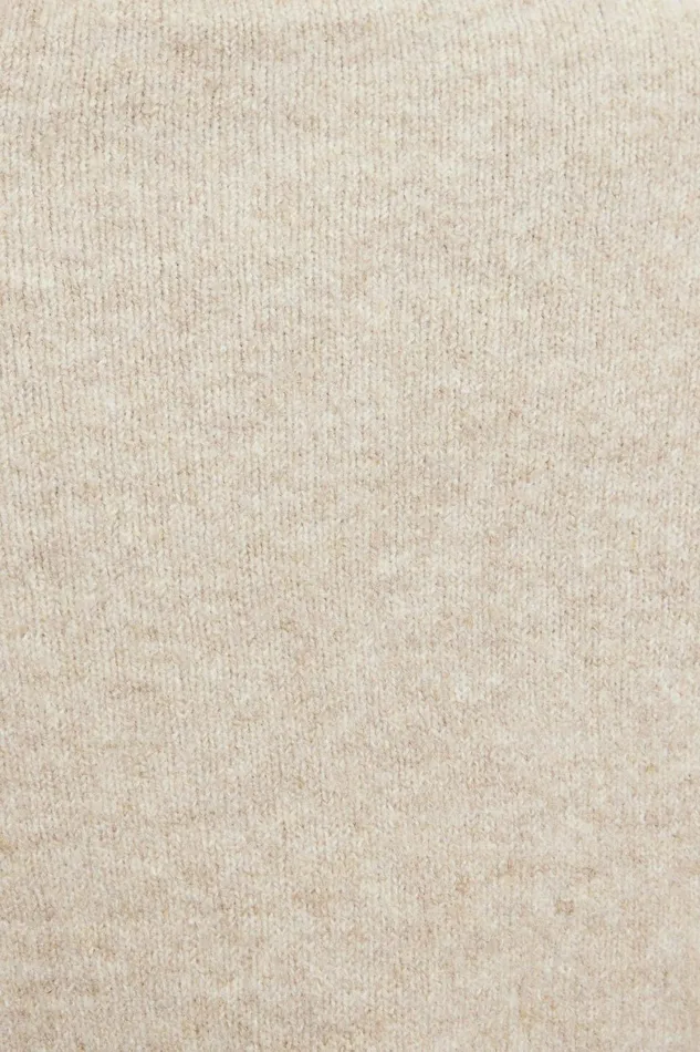 Women Dynamite Tops Heavenlyarn Crewneck Sweater Beige