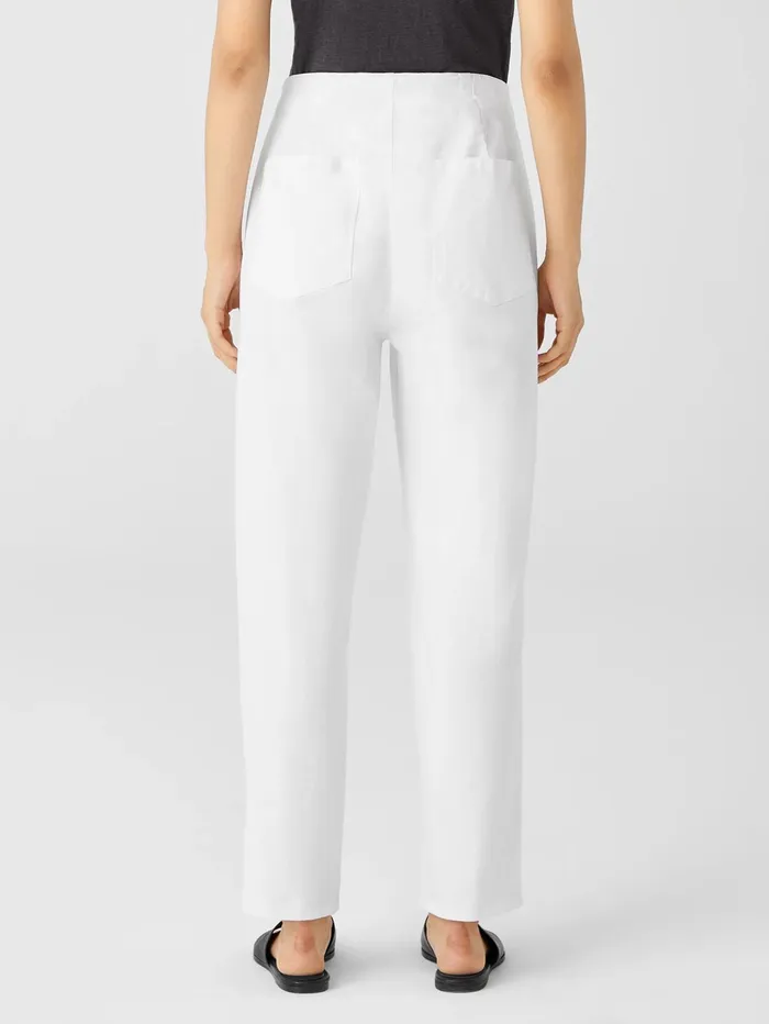 Women Eileen Fisher Denim Organic Cotton Denim Tapered Pant White