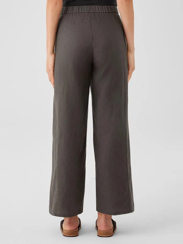 Women Eileen Fisher Pants Shorts and Jumpsuits Organic Linen Wide Trouser Pant Grove