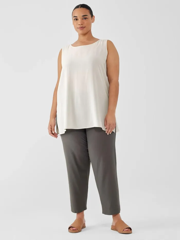 Women Eileen Fisher Pants Shorts and Jumpsuits Washable Stretch Crepe Straight Pant Grove