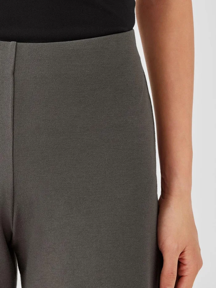 Women Eileen Fisher Petite Washable Stretch Crepe WideLeg Pant Black