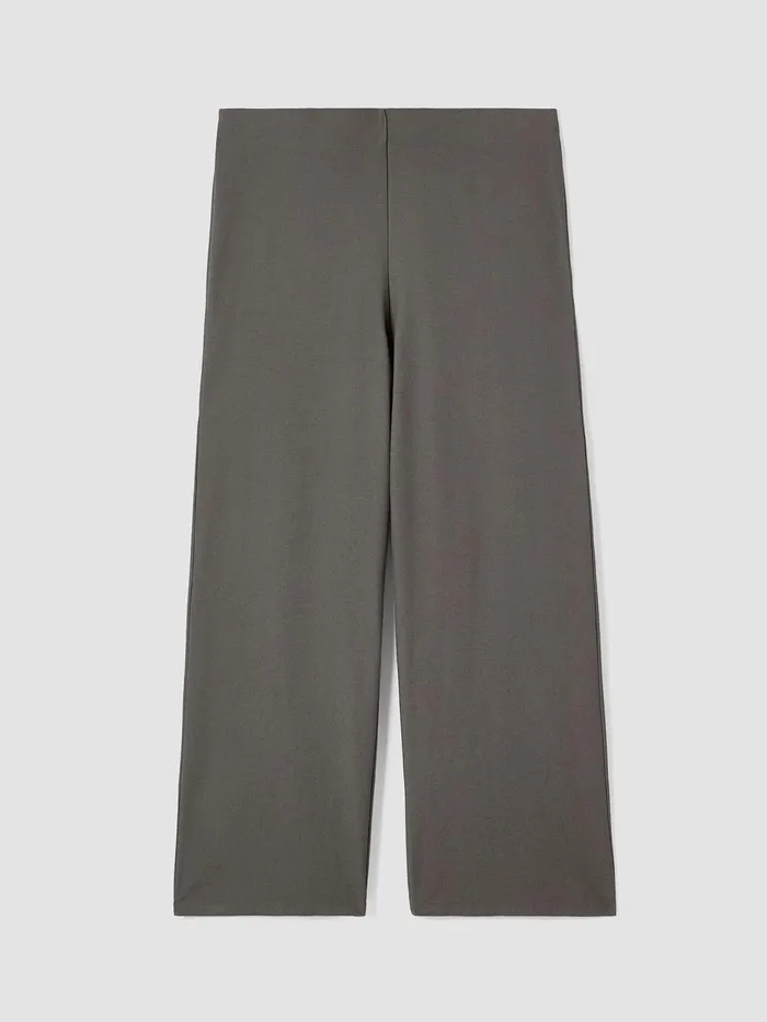 Women Eileen Fisher Petite Washable Stretch Crepe WideLeg Pant Black