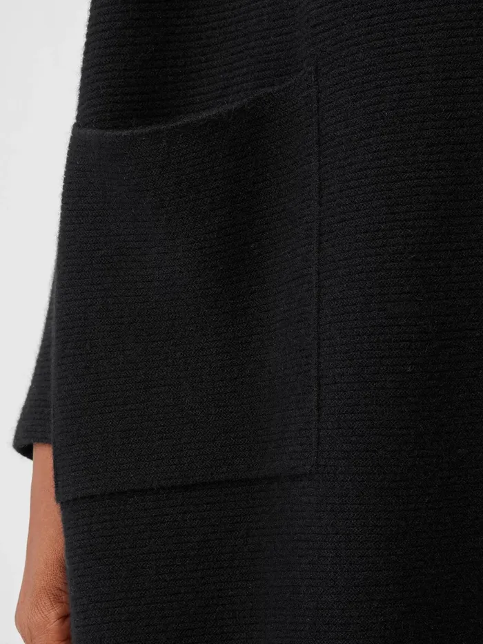 Women Eileen Fisher Sweaters and Cardigans Italian Cashmere Links Cardigan Black