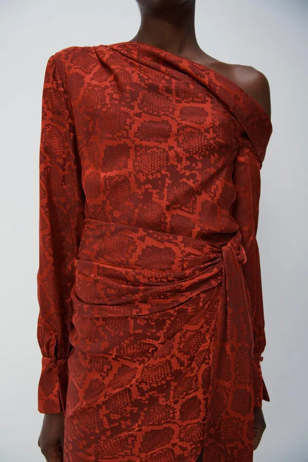 Women Elisabetta Skirt Carmine Python Jonathan Simkhai Pants and Bottoms