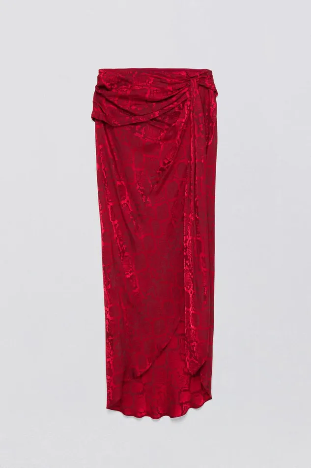 Women Elisabetta Skirt Carmine Python Jonathan Simkhai Pants and Bottoms