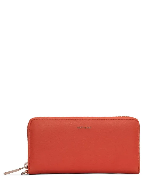 Women Elm Vegan Continental Wallet 8211 Vintage Cardinal Matt and Nat Wallets