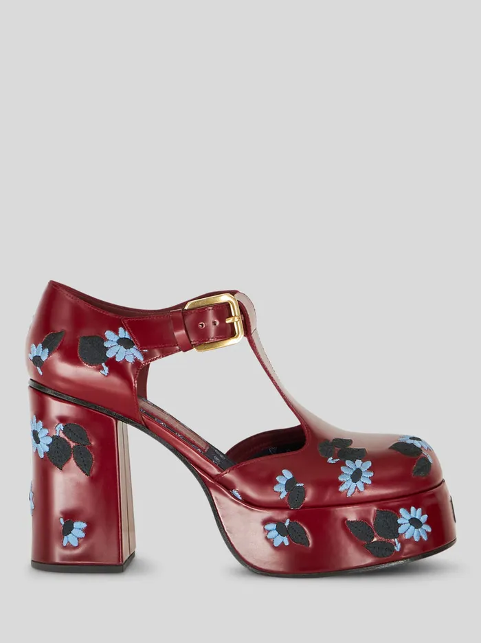 Women Embroidered Mary Jane Shoes Etro Court Shoes