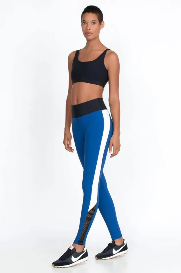 Women Endurance Mesh Inset Legging True Blue Johnny Was Active