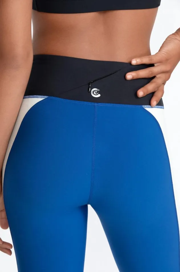Women Endurance Mesh Inset Legging True Blue Johnny Was Active Women Endurance Mesh Inset Legging True Blue Johnny Was Active