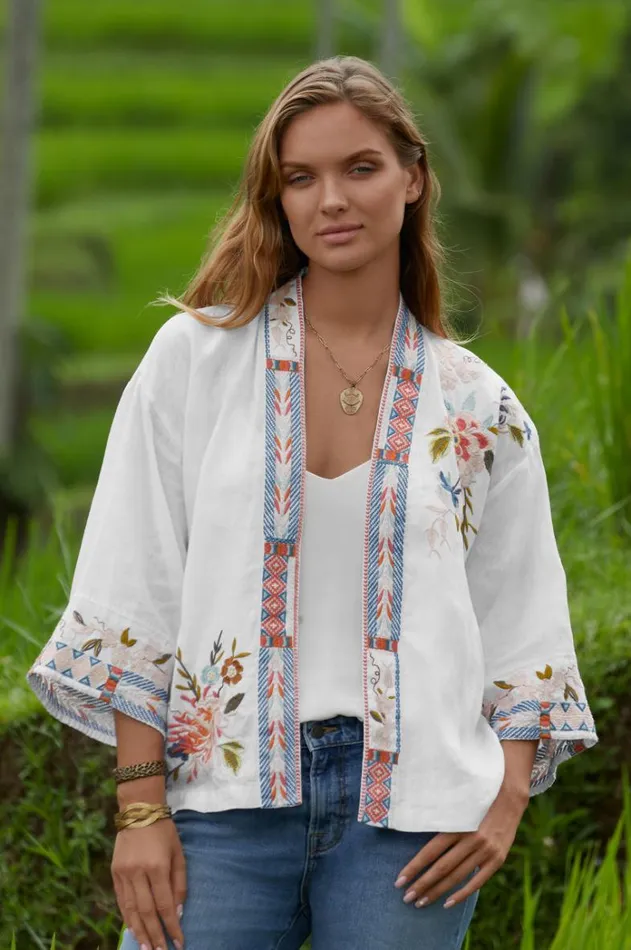 Women ETTA CAMI TOP Cream Johnny Was Slips and Camis Women ETTA CAMI TOP Cream Johnny Was Slips and Camis
