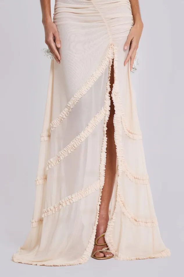 Women Fatale Maxi Dress In Vanilla Jaded London Maxi Dresses