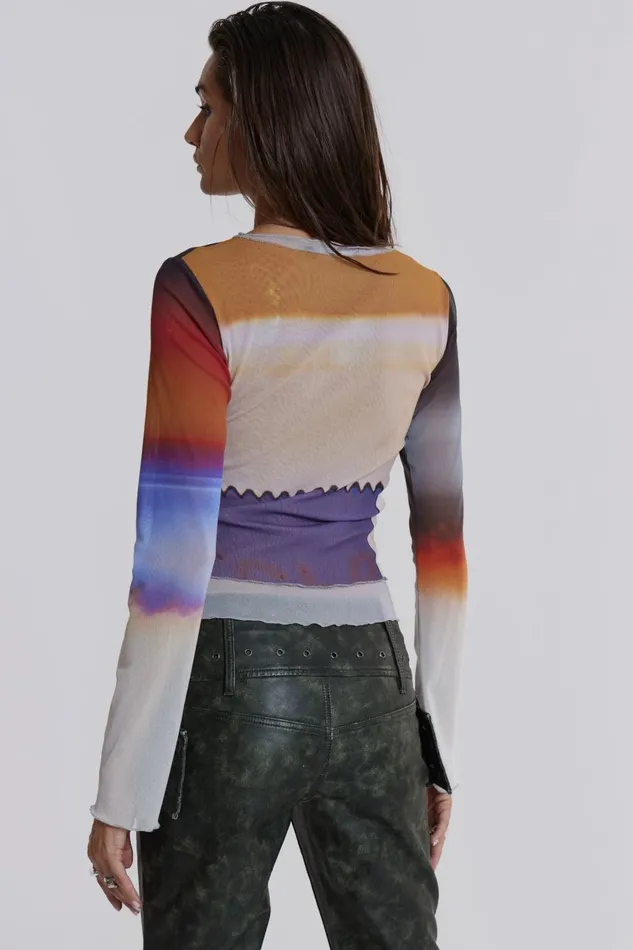 Women Film Print Tee Jaded London Long Sleeve Tops