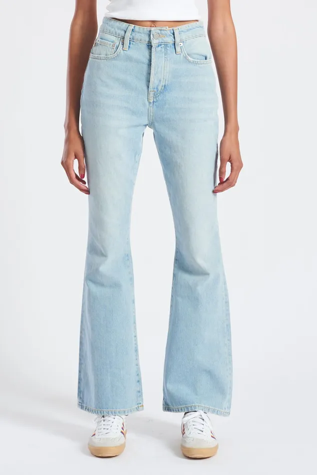 Women Fiorucci Jeans and Denim Angels Patch Flare Jeans Blue Women Fiorucci Jeans and Denim Angels Patch Flare Jeans Blue