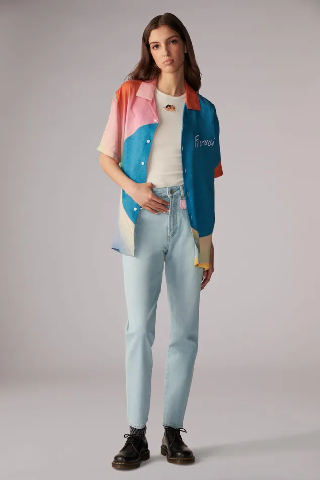 Women Fiorucci Jeans and Denim Angels Patch Tara Jeans Light Vintage