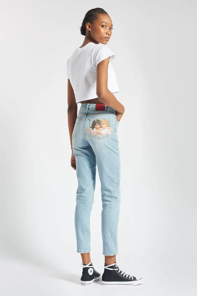 Women Fiorucci Jeans and Denim Angels Tara Tapered Jeans Blue Women Fiorucci Jeans and Denim Angels Tara Tapered Jeans Blue