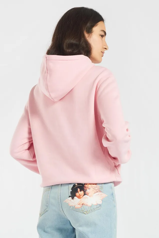 Women Fiorucci Sweatshirts and Hoodies Vintage Angels Hoodie Dusty Pink Women Fiorucci Sweatshirts and Hoodies Vintage Angels Hoodie Dusty Pink