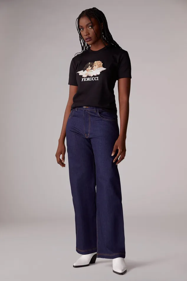 Women Fiorucci TShirts and Tops Angels TShirt Black