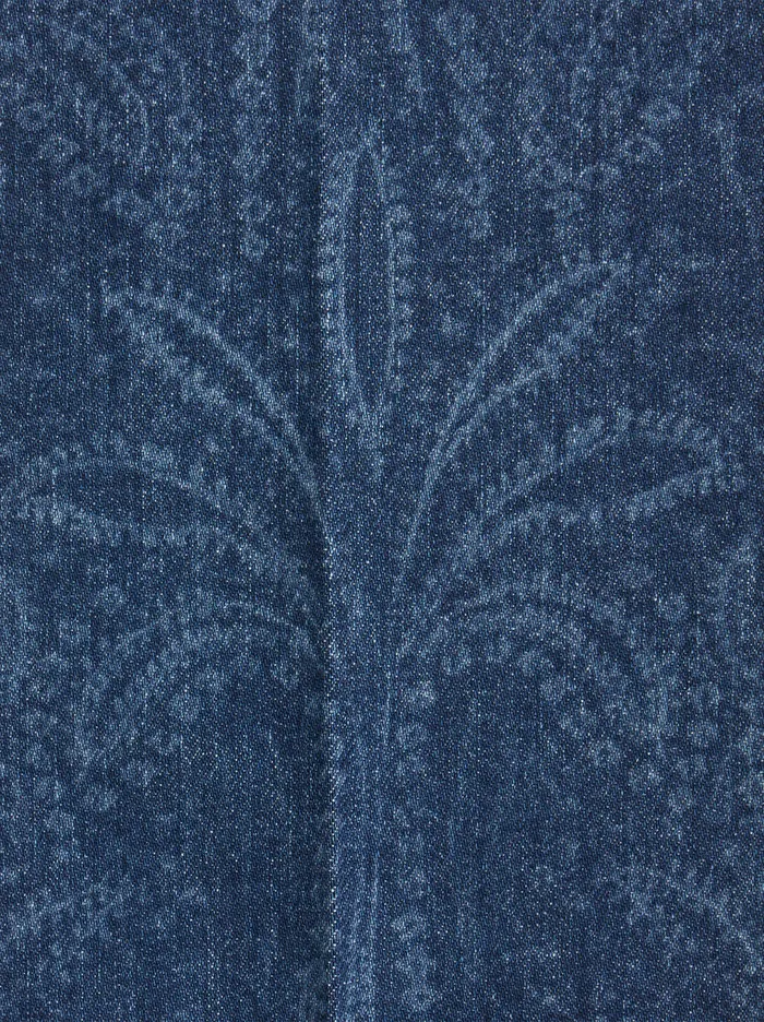 Women Flared Jeans With Palm Trees Etro Trousers