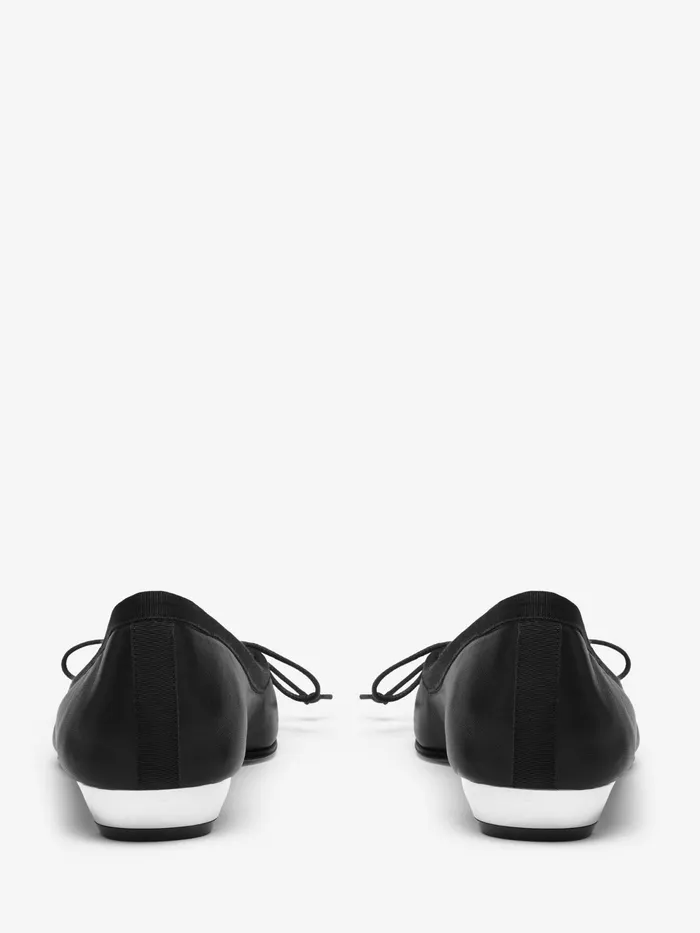 Women Flat Shoes Alexander McQueen Armadillo Ballet Flat Blacksilvergold