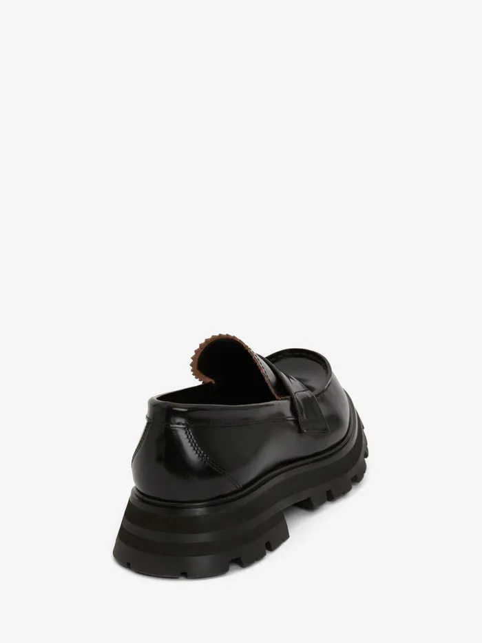 Women Flat Shoes Alexander McQueen Wander Loafer Black
