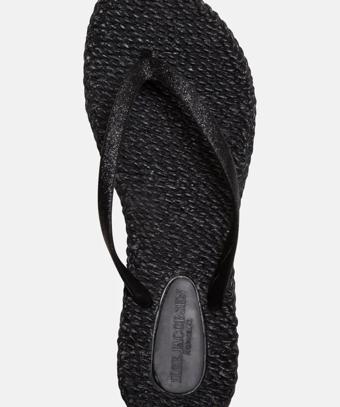 Women Flip Flops Ilse Jacobsen Flip Flop With Glitter 8211 Black Women Flip Flops Ilse Jacobsen Flip Flop With Glitter 8211 Black