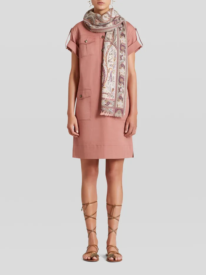 Women Floral Paisley Cashmere And Silk Scarf Etro Scarves And Silk