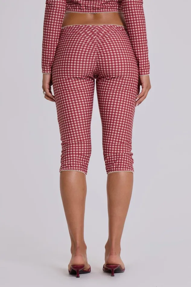 Women Freda Gingham Swim Capri Trousers Jaded London Trousers and Pants Women Freda Gingham Swim Capri Trousers Jaded London Trousers and Pants