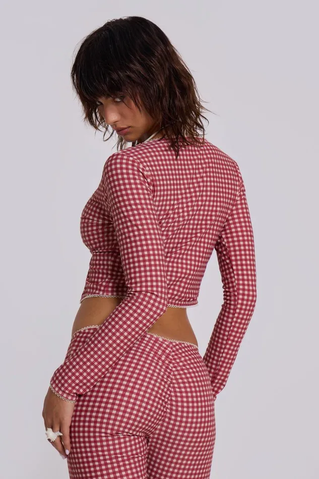 Women Freda Gingham Swim Capri Trousers Jaded London Trousers and Pants Women Freda Gingham Swim Capri Trousers Jaded London Trousers and Pants