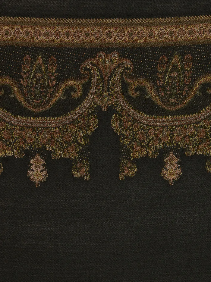 Women Fringed Cashmere And Cotton Scarf Etro Scarves And Silk